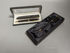 Two Montblanc ballpoint pens, boxed