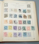 World stamps in ten albums including Lincoln and Strand, loose in packets, postal history