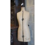 An early 20th century Chill-daw tailor's dummy, height 168cm