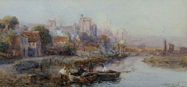 Walter Stewart Lloyd (1875-1929), watercolour, 'Arundel', signed and dated 1903, 17 x 35cm
