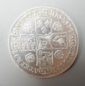 A George II halfcrown 1741 (polished VF)