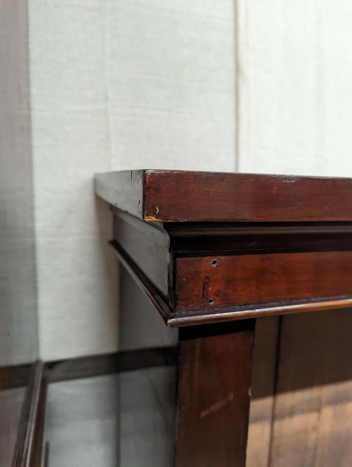 A late Victorian mahogany open bookcase, width 111cm, depth 34cm, height 119cm - Image 2 of 3