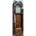 An early 19th century oak eight day longcase clock, the painted dial marked Henry Bunyan,