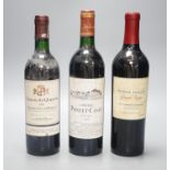 Twelve assorted bottles of wine including one Opus One, 1988, one Vosne Romanee, Jean Paul Selles,