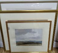 Walter Robert Stewart Acton (1879-1960), four Downland watercolours including Lewes Chalk Pit and