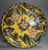 A Doulton & Co. Aesthetic period dish, late 19th century 31cm