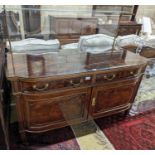 A reproduction Continental mahogany wash stand, width 130cm, depth 60cm, height 122cm