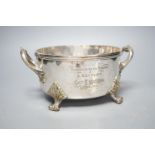 A Victorian Royal Horse Artillery sauce pot presented to the officers of K.Battery by Captain E.