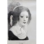 Marie Laurencin, lithograph, 'Charlotte', signed in pencil, 1943 Leicester Galleries label verso, 29