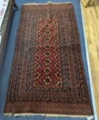 A Bokhara Turkoman geometric rug, 200 x 110cm
