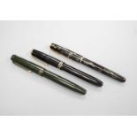 Three assorted fountain pens, to include, Conway Stewart, Parker Victory and Parker Sonnett with