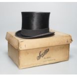 A Scott & Co. silk top hat, c.1932 (boxed)