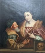 W.P. Glenn (C19th), oil on canvas, Religious scene - Roman Charity, signed and dated 1836, 76 x