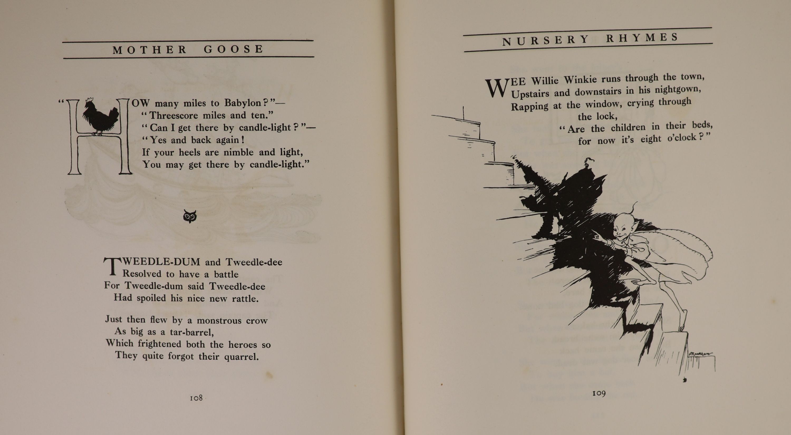 ° Rackham, Arthur - Mother Goose: The Old Nursery Rhymes, one of 1,130 signed by the author/ - Image 6 of 7