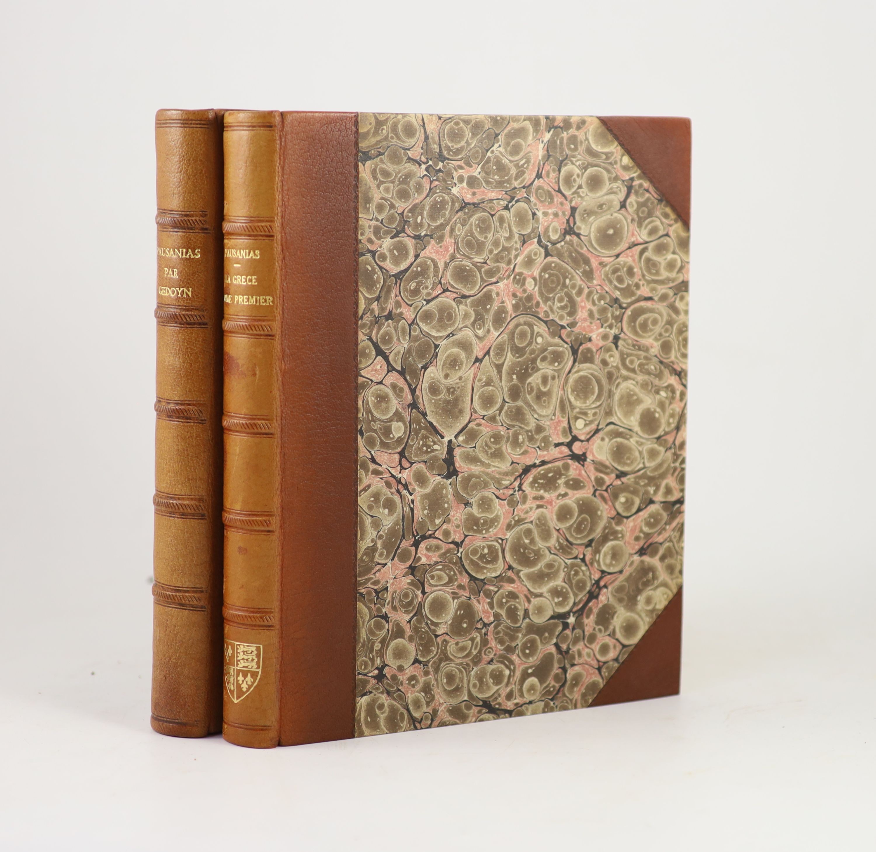 ° Gedoyn, M. Abbe - Pausanias, ou Voyage de La Grece, traduit en Francais ... 2 vols. 3 folded - Image 4 of 4