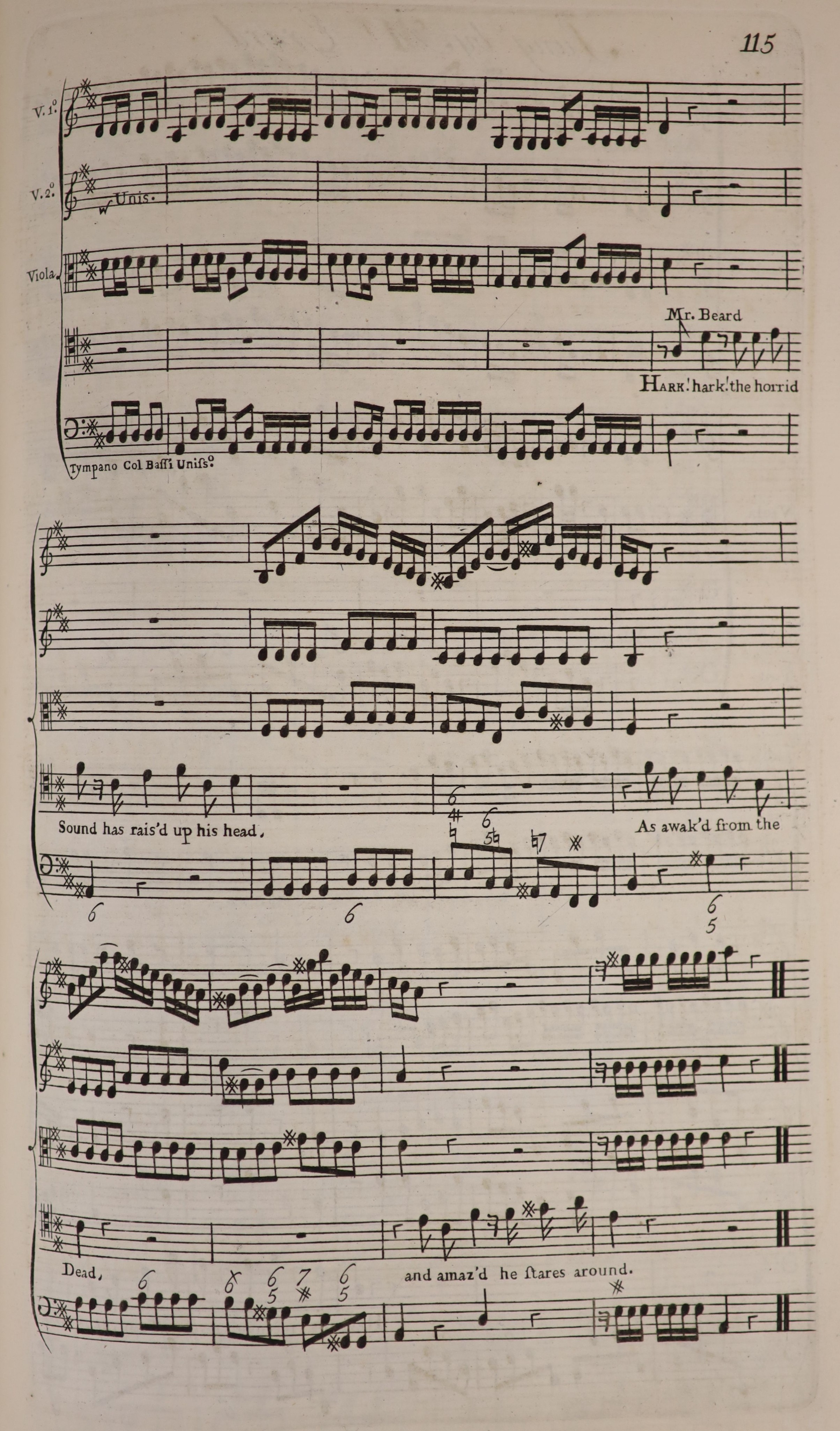 ° Dryden, John. and Handel, George Frideric - Alexander’s Feast or the Power of Musick (sic). An Ode - Image 3 of 4