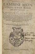 ° Horace - Dionysii Lambini Monstroliensis Regii Professoris, in Q. Horatium Flaccum .... 2