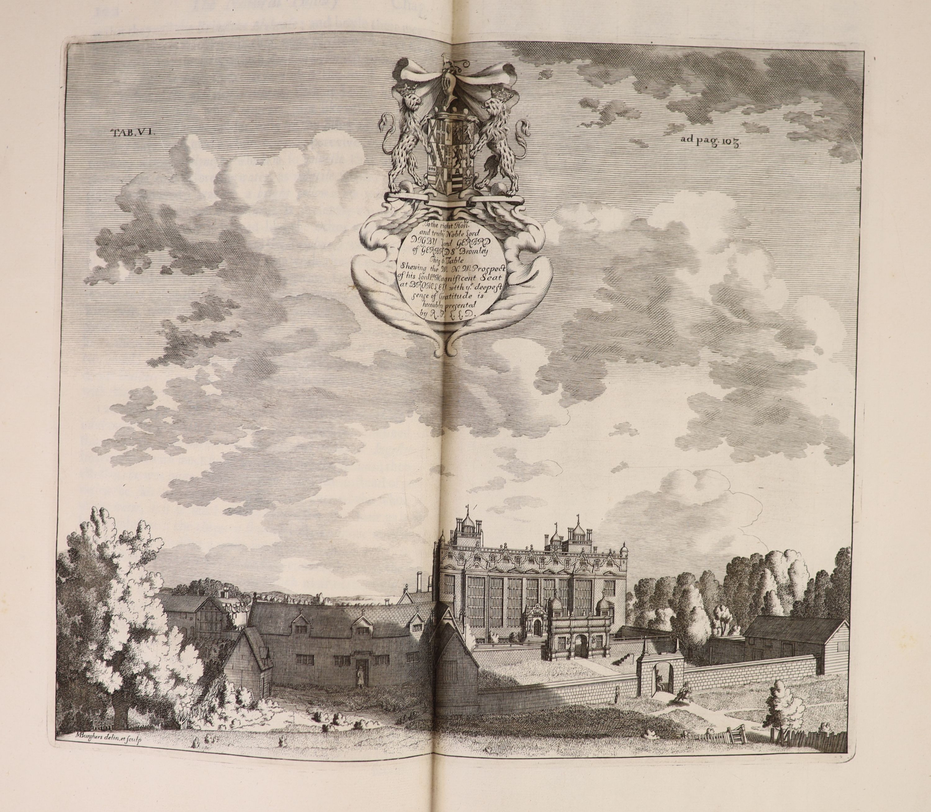 ° Plot, Robert - The Natural History of Staffordshire, 1st edition, folio, rebound calf by W. - Image 2 of 7