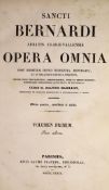 ° St. Bernard - Sancti Bernardi; Abbatis Clarae-Vallensis: Opera Omnium. editio quarta, emendata
