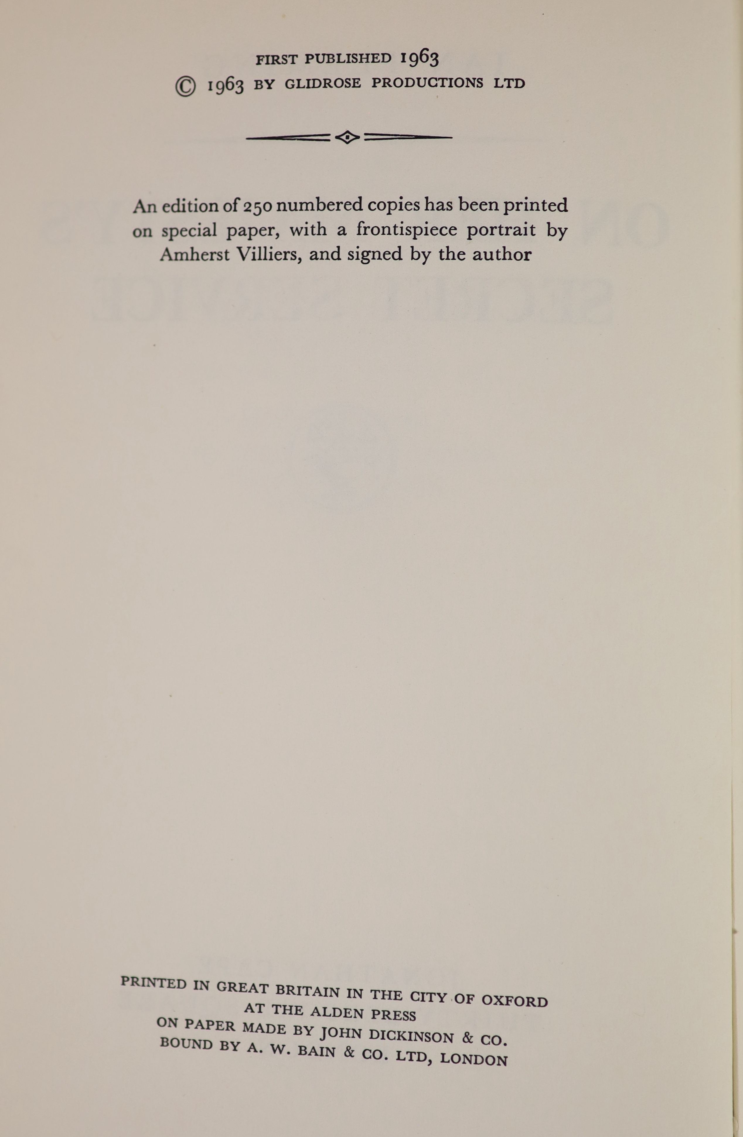 ° Fleming, Ian - On Her Majesty’s Secret Service, 1st edition, 8vo, black cloth, with white ‘’ski- - Image 4 of 4