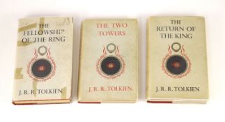 ° Tolkien, John, Ronald, Reuel - The Lord of the Rings, 1st editions, 2nd impressions of The Two