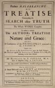 ° Malebranche, Nicholas de - His Treatise concerning the Search after Truth ... to which is added