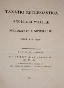 ° Astle, T. Ayscough, S. & Caley, J. [Ed’s.] Taxatio Ecclesiastica Angliæ et Walliæ Auctoritate P.