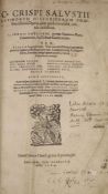 ° Sallust - Latinorum Historicorum Praestantisimi, Opera, quae quidem extant.....engraved title