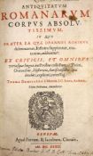 ° Dempster, Thomas - Antiquitatum Romanarum Corpus Absolutissimum ..... editio postrema
