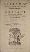 ° Arrianus, Flavius - (Gk. title) De Expedit. Alex. Magni, Historiarum libri VIII ... engraved title