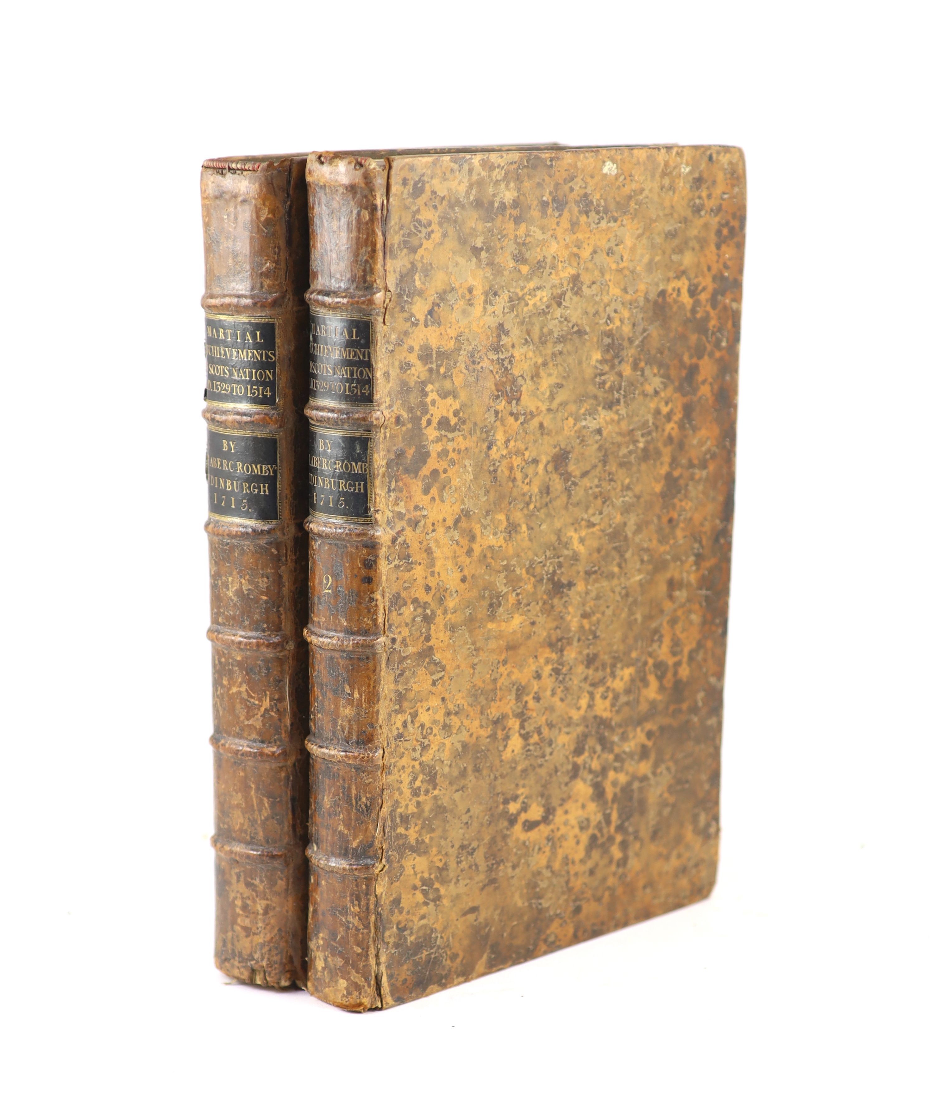 ° Abercromby, Patrick - The Martial Achievements of the Scots Nation…2 vols. Marbled calf,