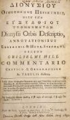 ° Dionysius, Periegeles - (Gk title). Orbis Descriptio, annotationibus Eustathii, Henr. Stephani,