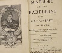 ° Barberini, Maffeo (Pope Urban VIII) - Poemata ... edidit Josephus Brown ... portrait frontis., 2