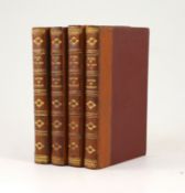 ° Scott, Sir Walter - Peveril of the Peak. 1st edition. 4 vols. Quarter calf and cloth with gilt