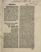 ° Johannes de Verdena Sermones Dormi secure de tempore et de sanctis Speyer Peter Drach 1492?