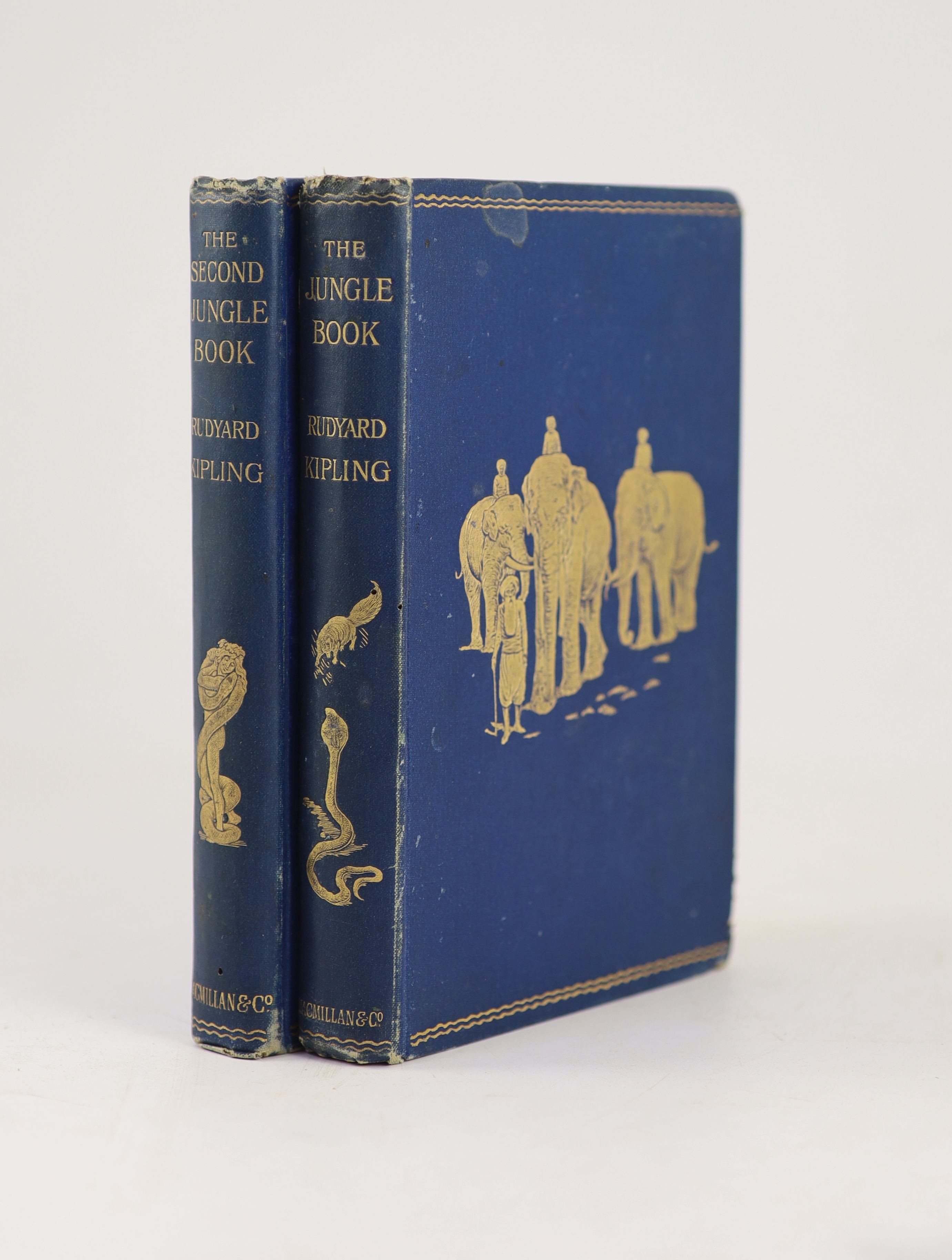 ° Kipling, Rudyard - The Jungle Book. With: The Second Jungle Book, 2 vols, (Jungle Book 1st