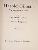 ° Lewis, Wyndham and Furgusson, Louis F - Harold Gilman - An Appreciation, 4to, original cloth,