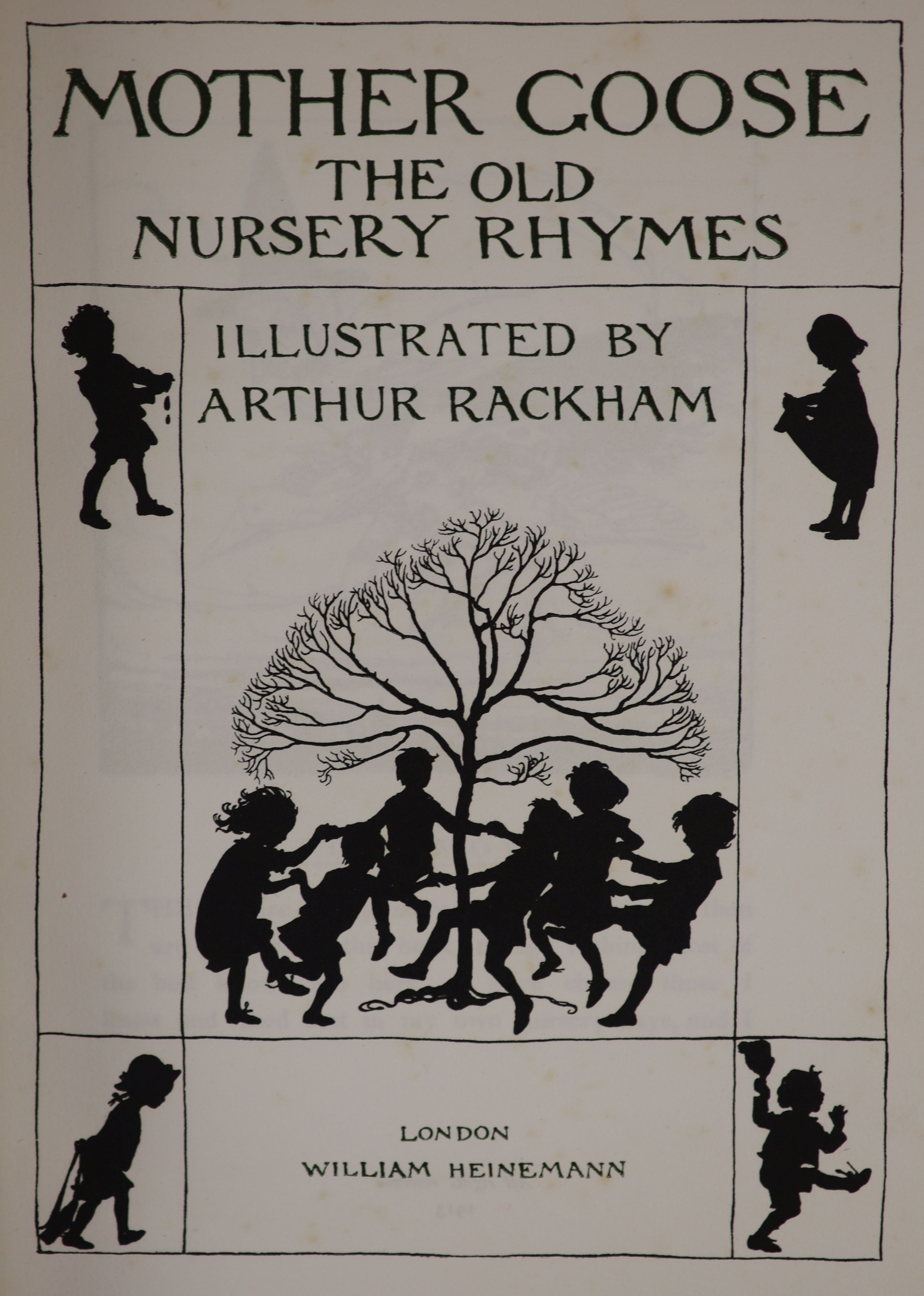 ° Rackham, Arthur - Mother Goose: The Old Nursery Rhymes, one of 1,130 signed by the author/ - Image 2 of 7