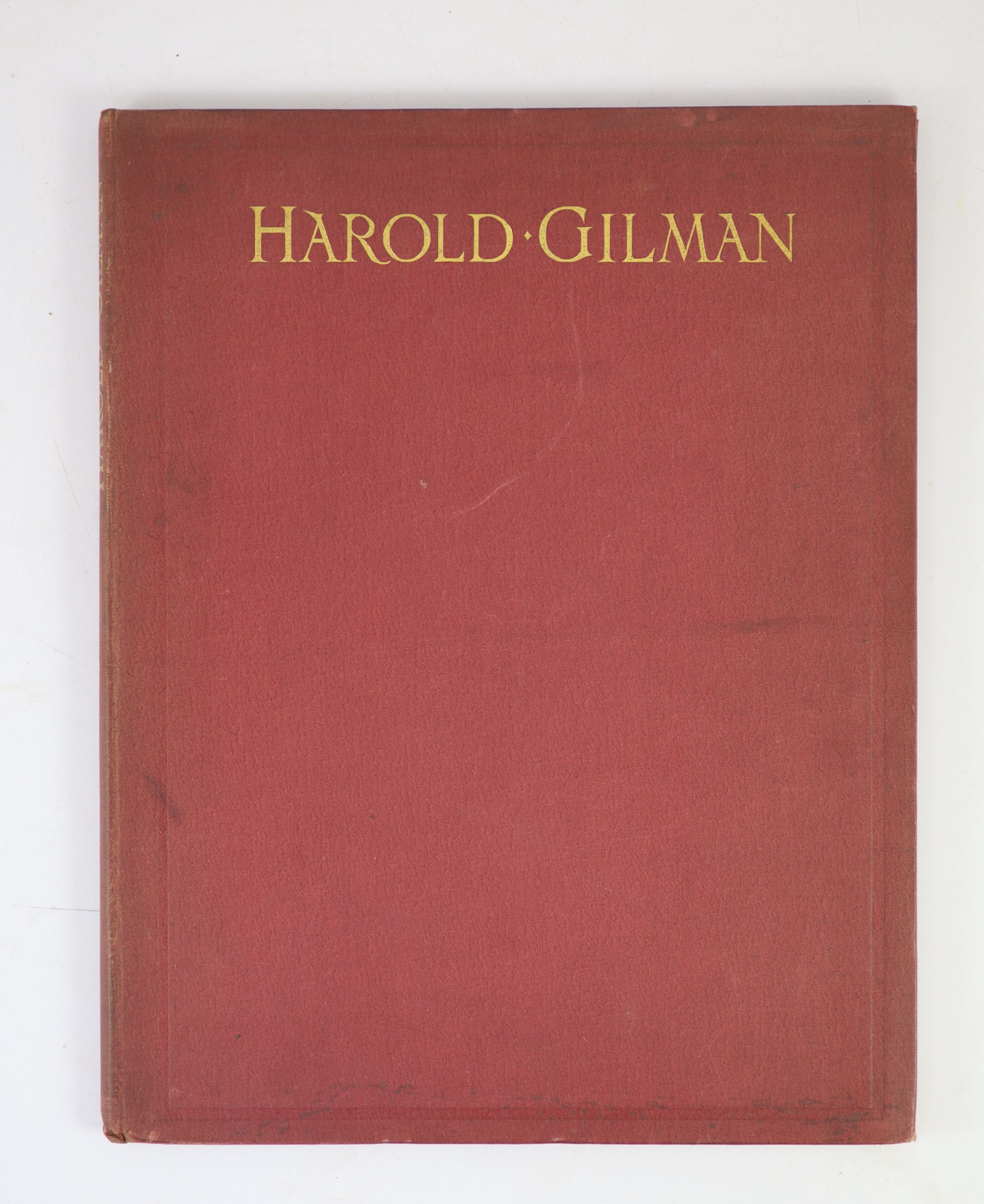 ° Lewis, Wyndham and Furgusson, Louis F - Harold Gilman - An Appreciation, 4to, original cloth, - Image 2 of 3