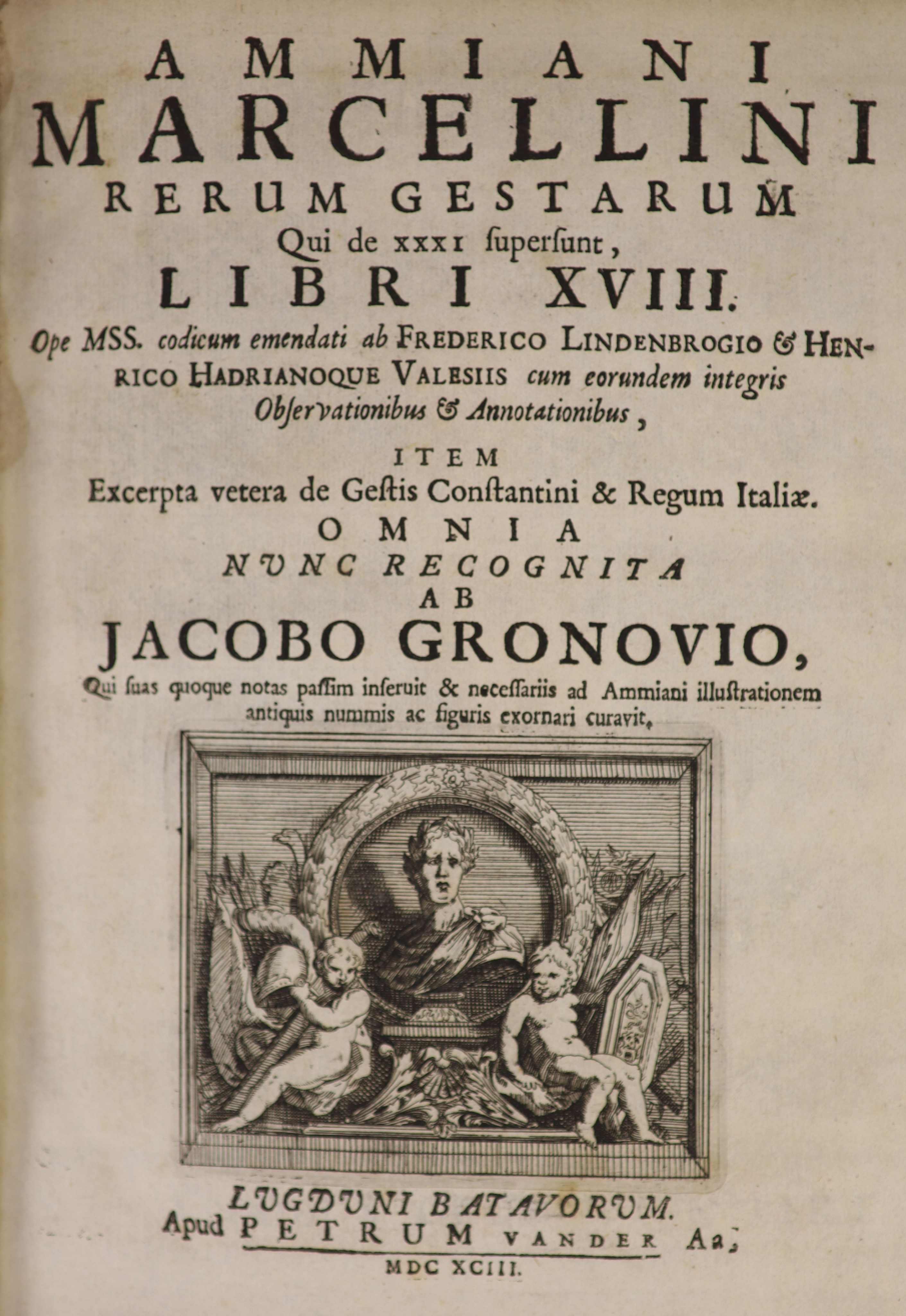 ° Ammianus Marcellinus - Rerum Gestarum qui de XXXI supersunt libri XVII... omnia nunc recognita