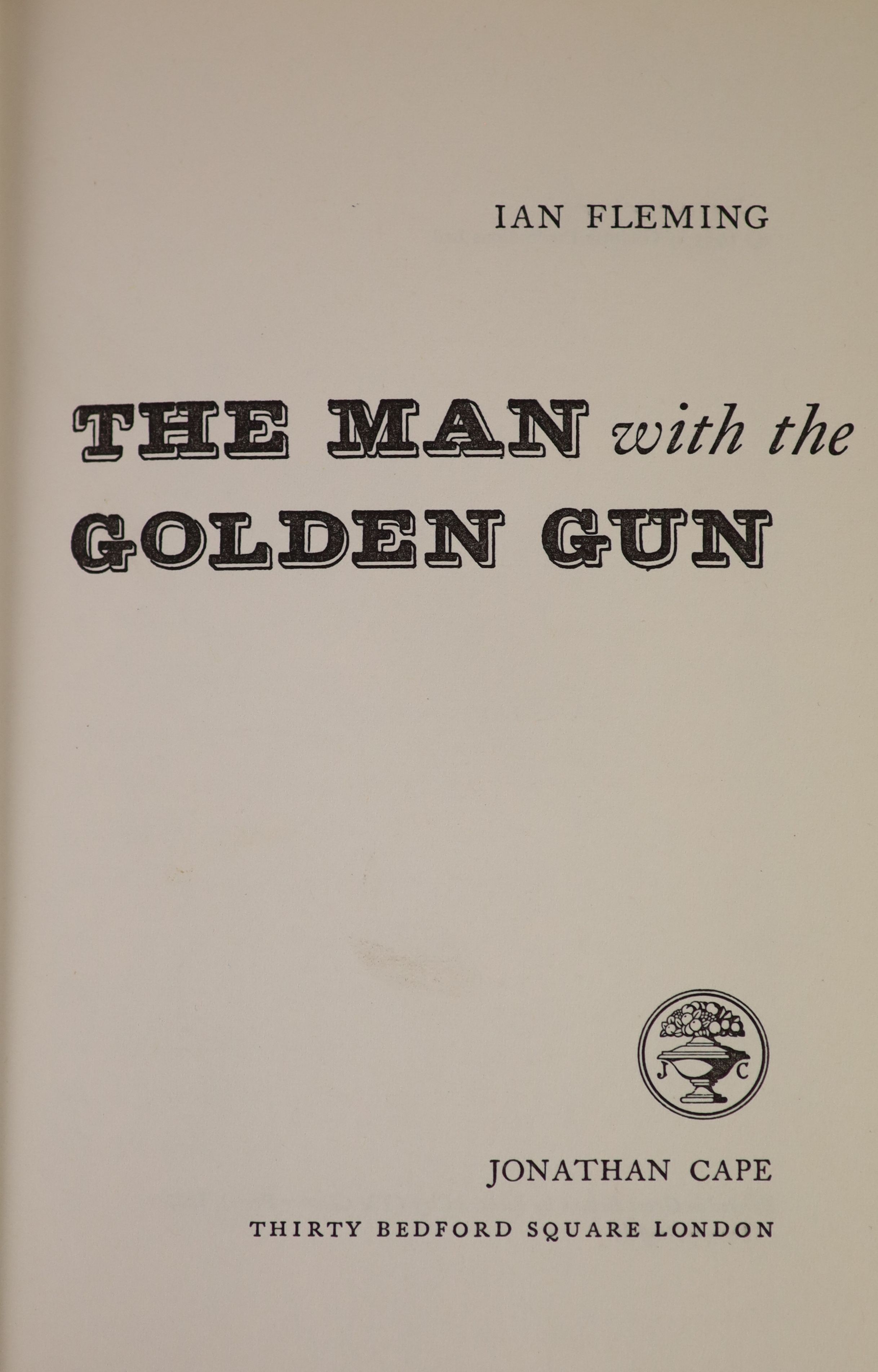 ° Fleming, Ian - The Man with the Golden Gun, 1st edition, 1st impression, 8vo, in 2nd state cloth - Image 3 of 4