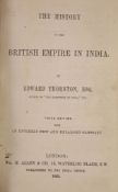 ° Thronton, Edward – The History of the British Empire in India, 3rd edition new and enlarged.