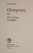 ° Fleming, Ian - Octopussy and The Living Daylights, 1st edition, 8vo, black cloth with stamped