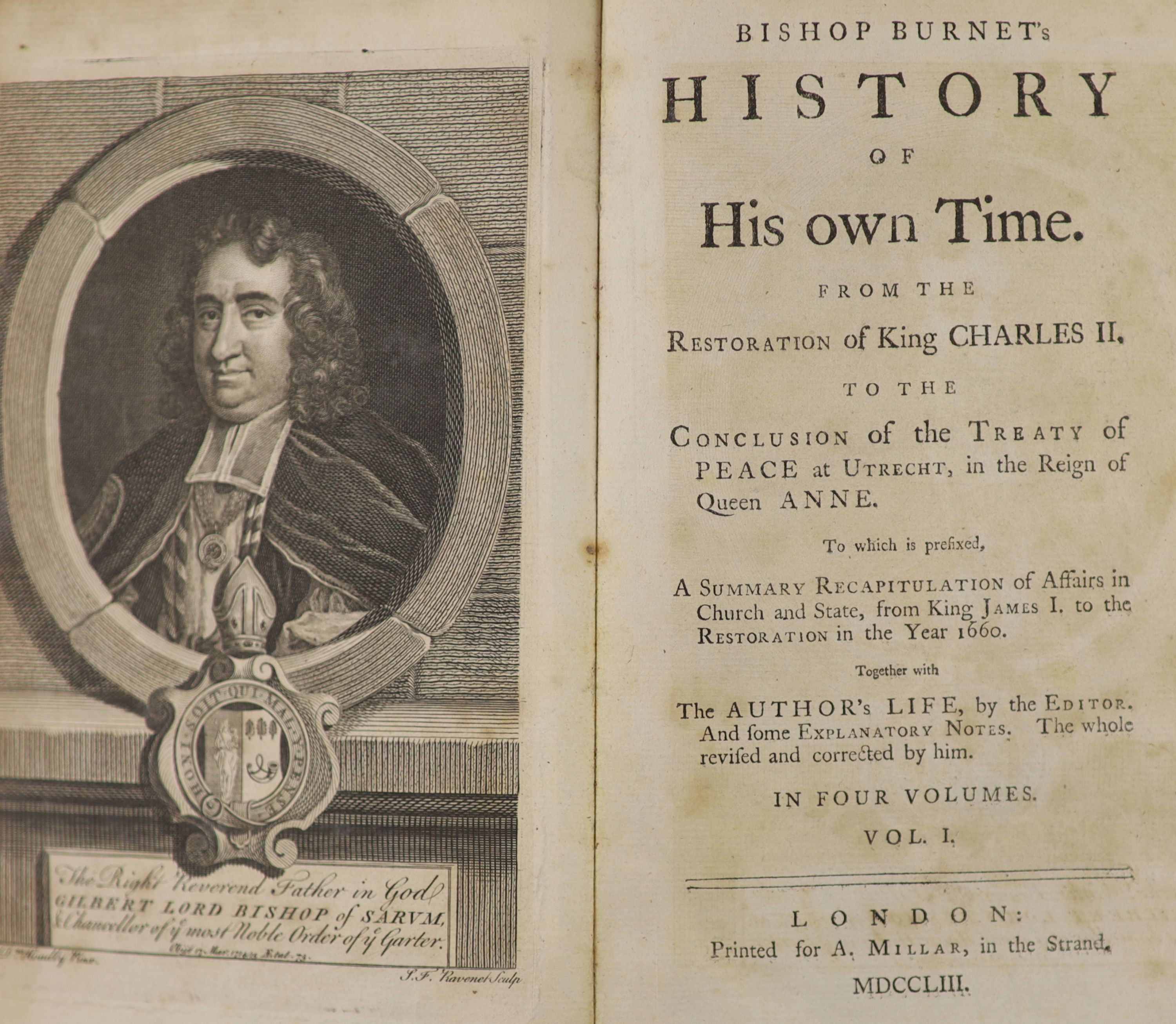 ° Burnet, Gilbert Bishop - History of his own time. From the Restoration of King Charles II, to - Image 2 of 2