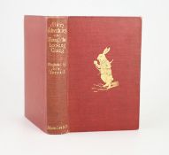 ° Carroll, Lewis - Alice’s Adventures in Wonderland, 8vo, original red cloth gilt, illustrated by