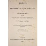 ° Godwin, William - History of the Commonwealth of England... vols 1+2 (of 4). Tanned calf, gilt