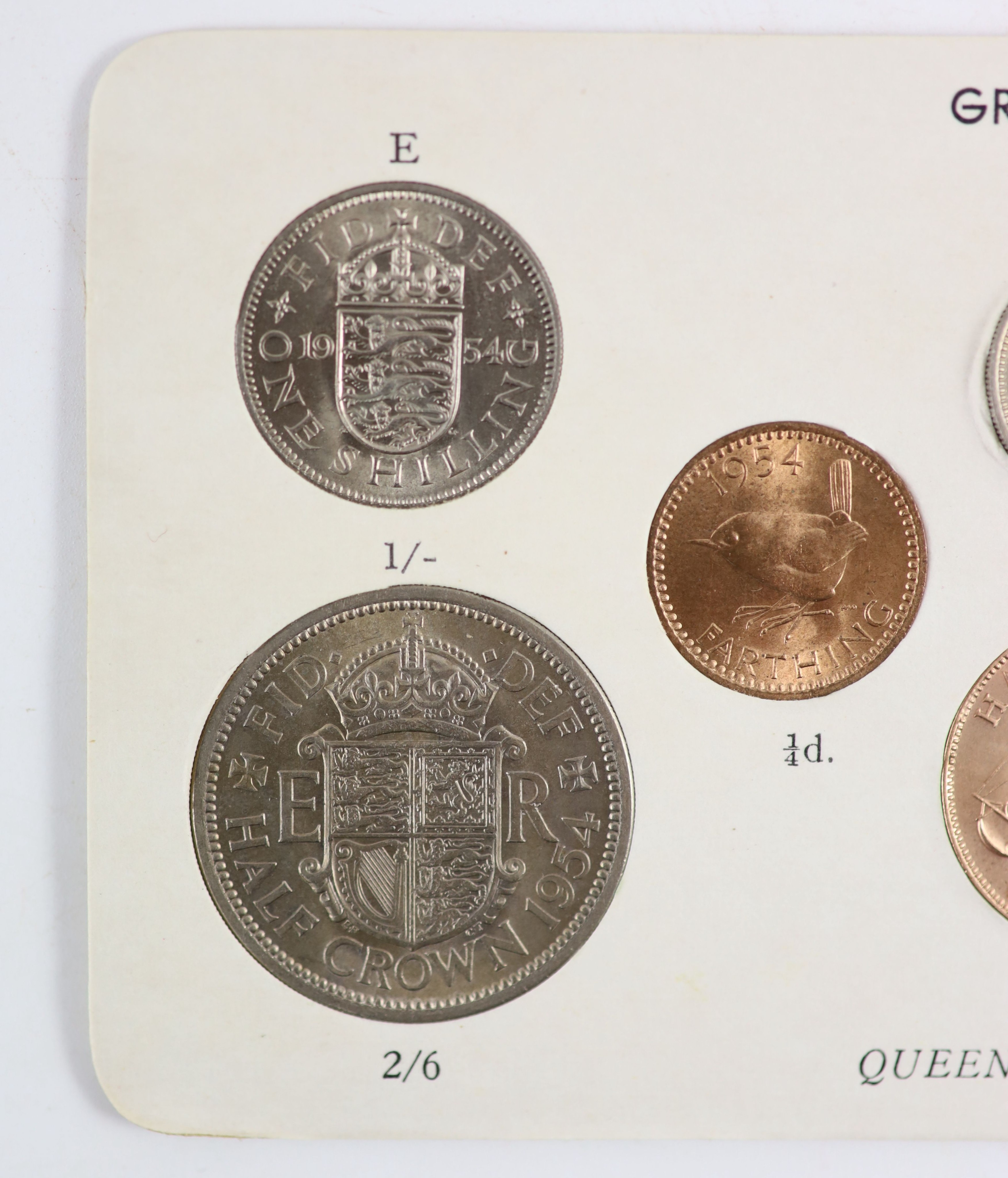 Queen Elizabeth II pre-decimal specimen coin sets for 1953 - 1967, first and second issues, all EF/ - Image 24 of 34