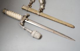 A Third Reich Army officer's dagger, with unmarked blade,