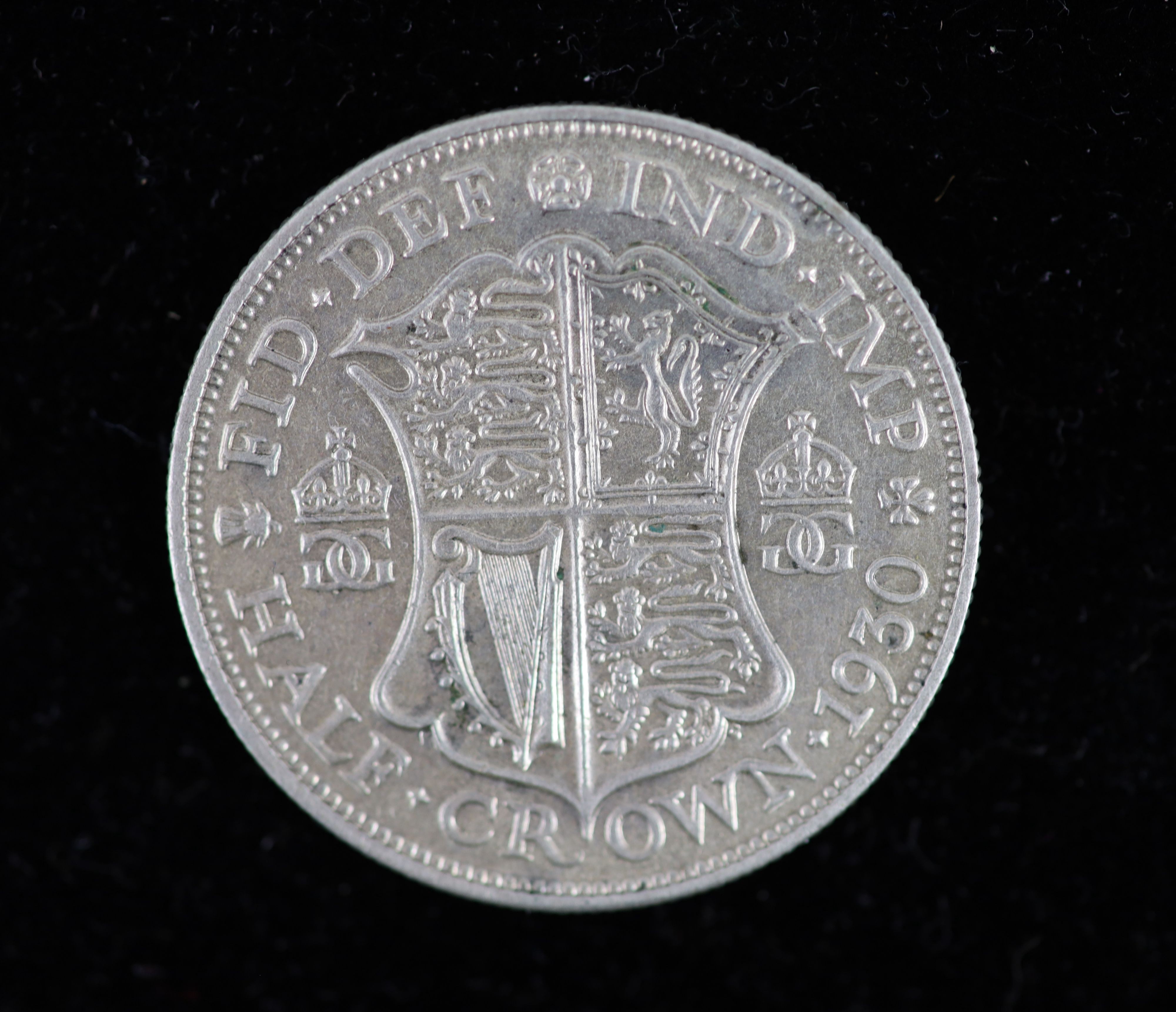 A George V specimen set of eight coins, 1930, fourth coinage,comprising Halfcrown (S4037), cleaned - Image 3 of 4