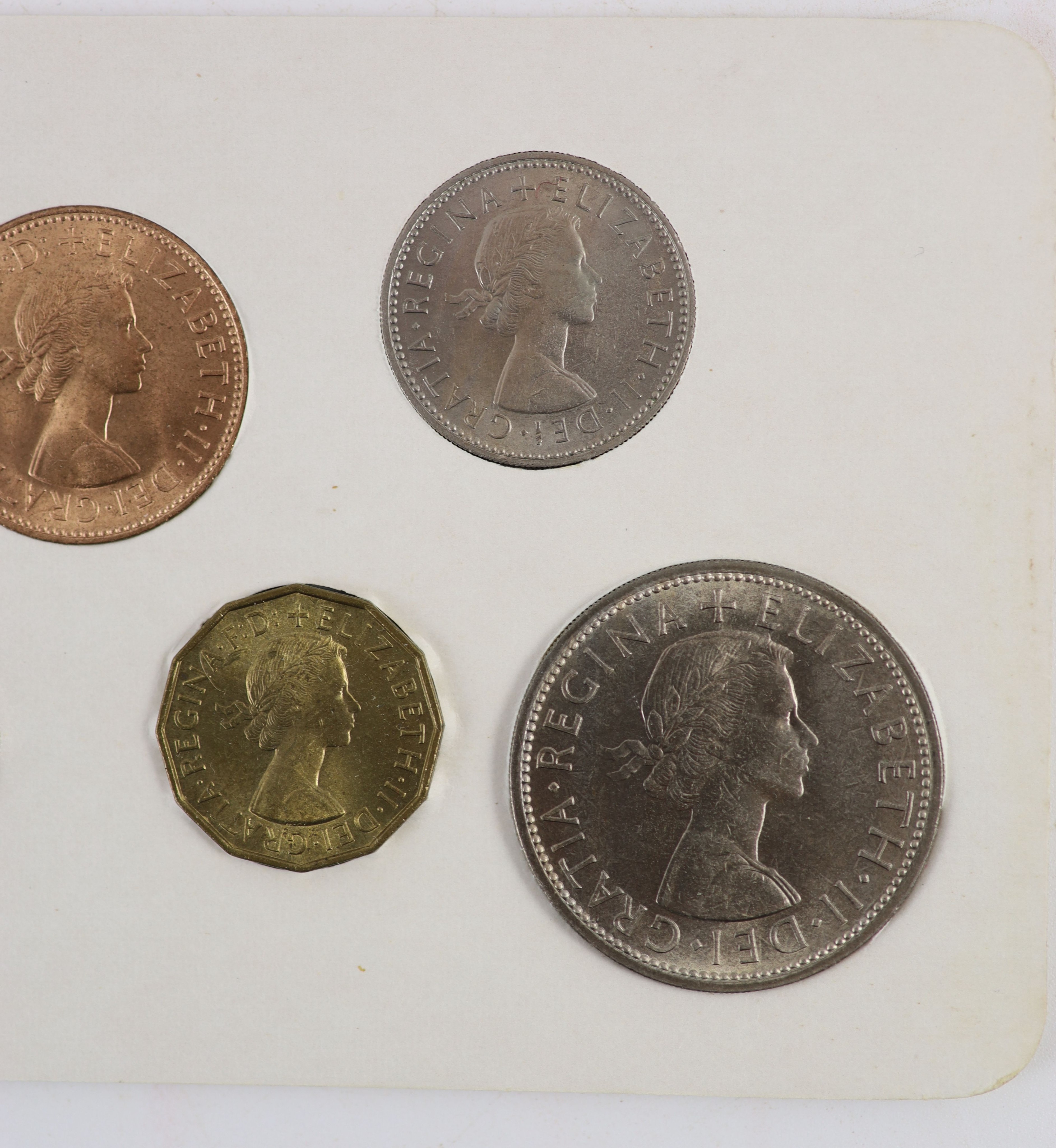 Queen Elizabeth II pre-decimal specimen coin sets for 1953 - 1967, first and second issues, all EF/ - Image 31 of 34